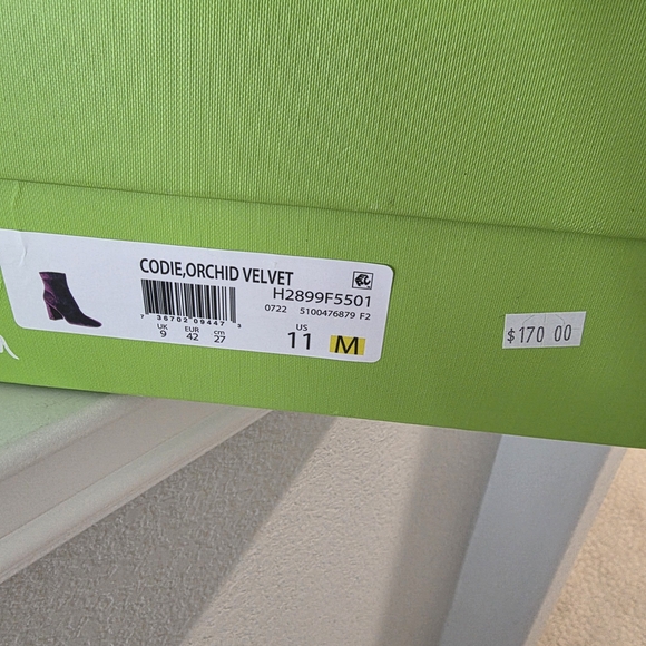 Sam Edelman Velvet Purple Heeled Boots - Picture 5 of 5